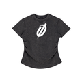 Vintage Washed Bodycon Cotton T-Shirt